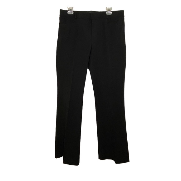 Banana Republic Women Sloan Fit Flare Black Trousers US 12 - Picture 3 of 9